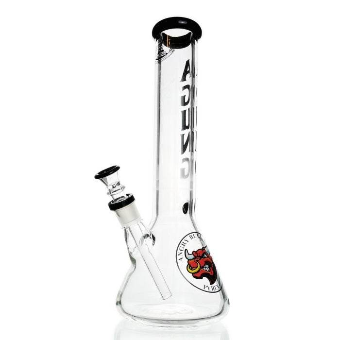 Agung Bull 7mm Thick Beaker Bong 35cm Black - Bong Empire
