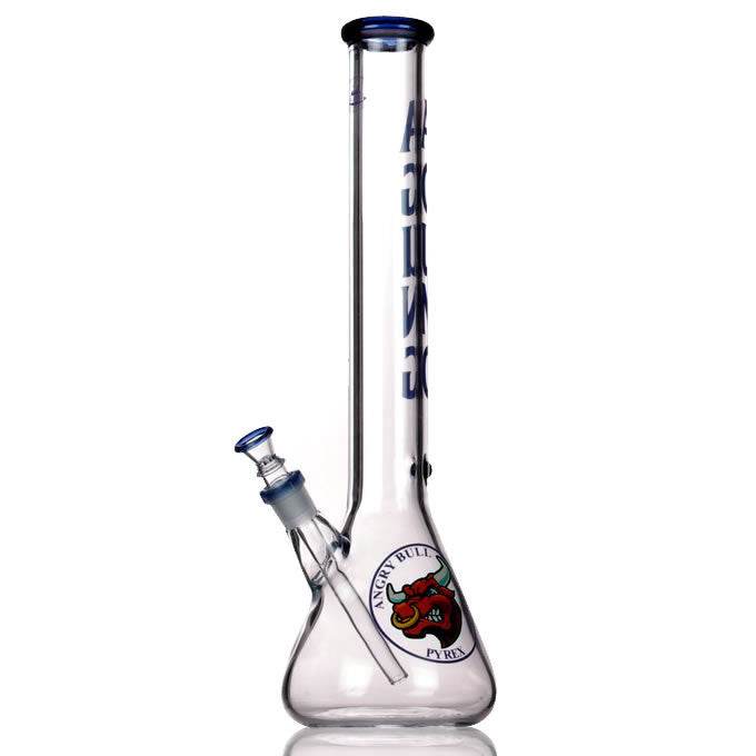 Agung Angry Bull Beaker Glass Bong 45cm Blue - Bong Empire