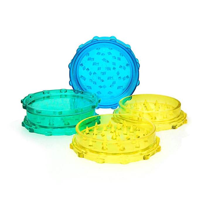 Large Acrylic Two Piece Grinder 61mm - Bong Empire