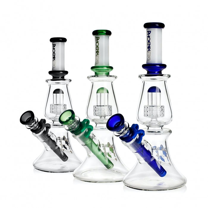 Phoenix Star Matrix Percolator Glass Bong 25cm