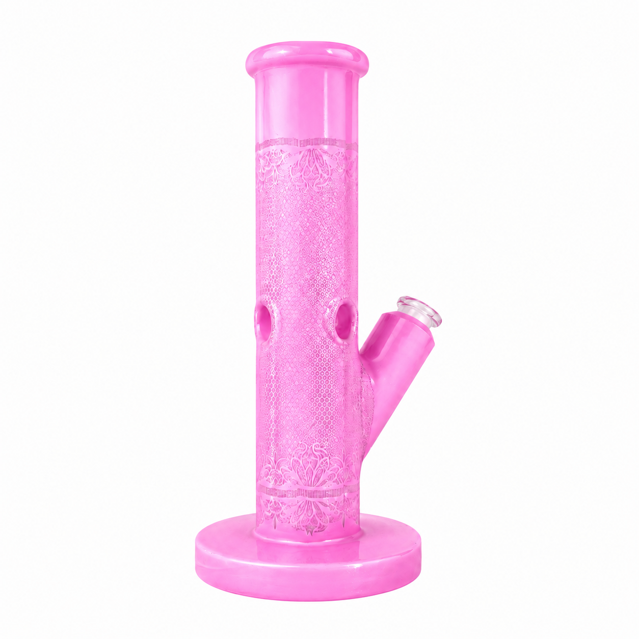 Stone Age Pink Straight Tube Bong 26cm