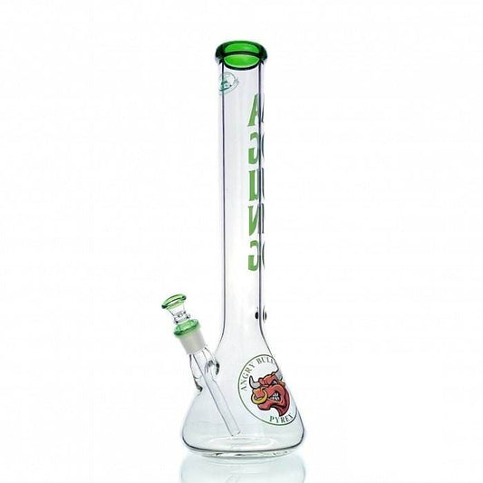 Agung Angry Bull Beaker Glass Bong 45cm Green - Bong Empire