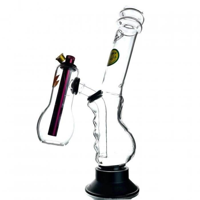 Agung Gripper Double Chamber Glass Bong 33cm - Bong Empire