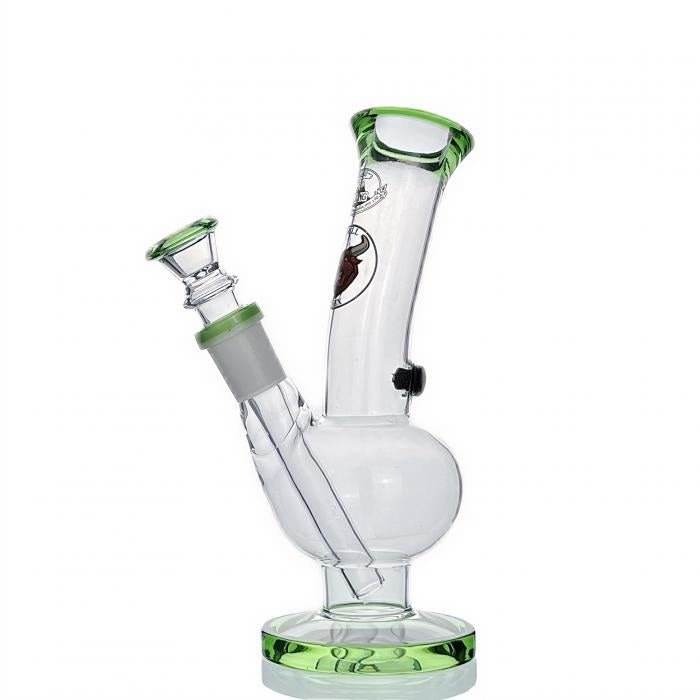 Agung Little Angry Bull Glass Bong 20cm Green - Bong Empire