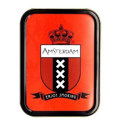 Agung Metal Box Tobacco Tin Amsterdam 11 x 8cm - Bong Empire