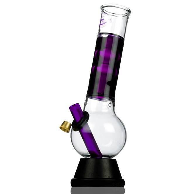 Agung Stumpy Smartie Cooling Glass Bong 25cm Violet - Bong Empire