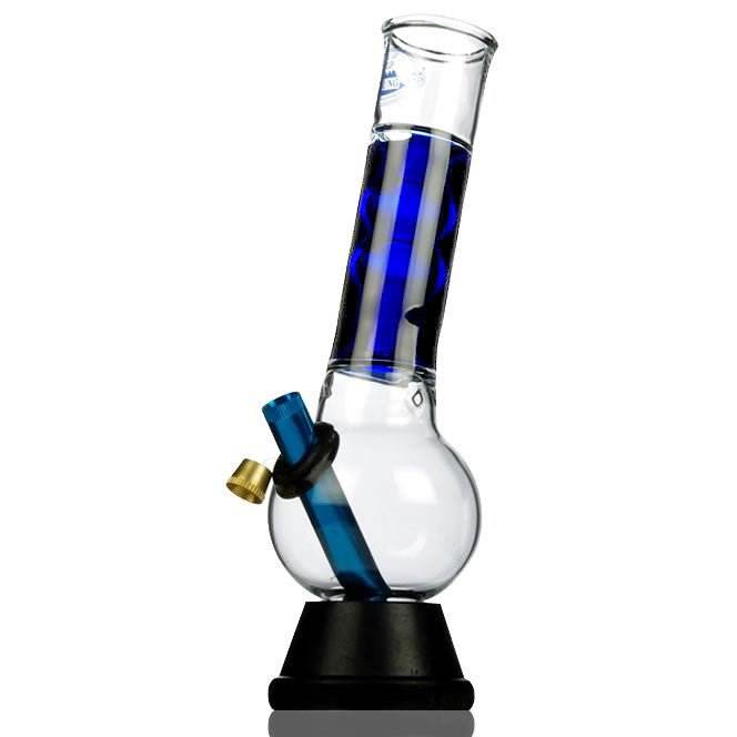 Agung Stumpy Smartie Cooling Glass Bong 25cm Light Blue - Bong Empire