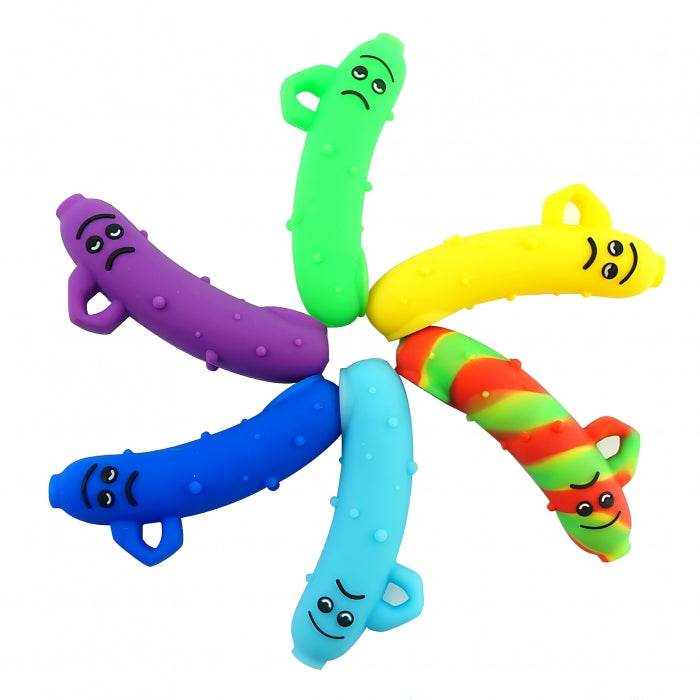 The Pickle Rick Silicone Pipe 11cm - Bong Empire