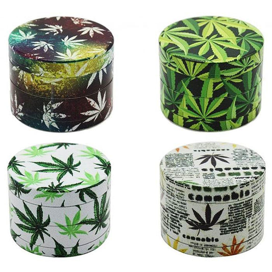 3D Design Laser Cut 4 Piece Grinder 50mm - Bong Empire