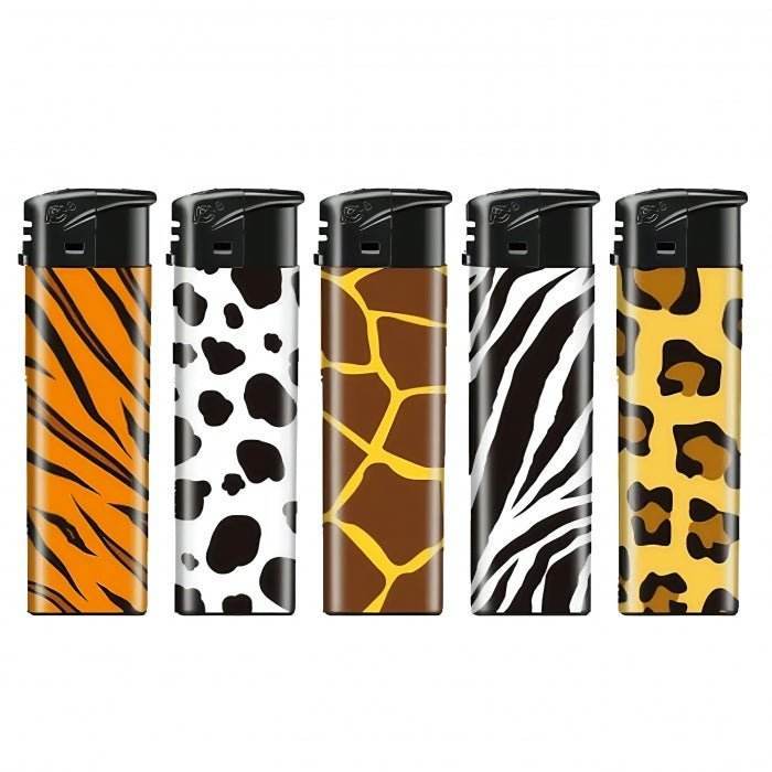 FlameClub Animal Skin Windproof Refillable Jet Lighter - Bong Empire