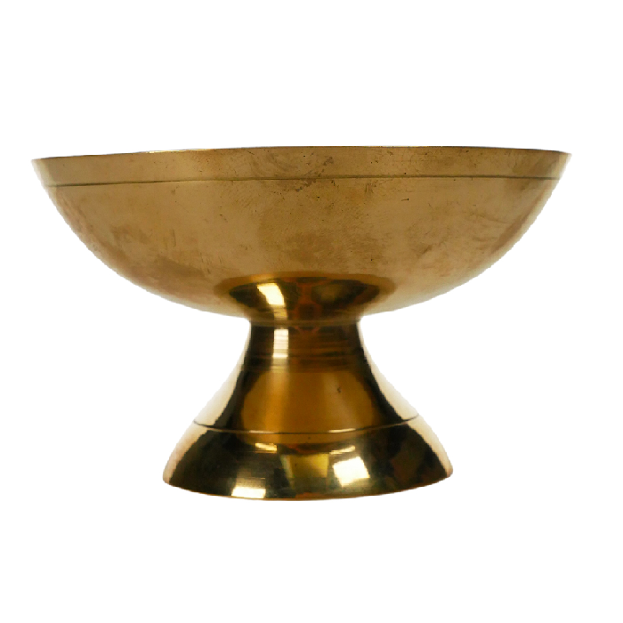 Agung Brass Bowl with Leaf Design - Bong Empire