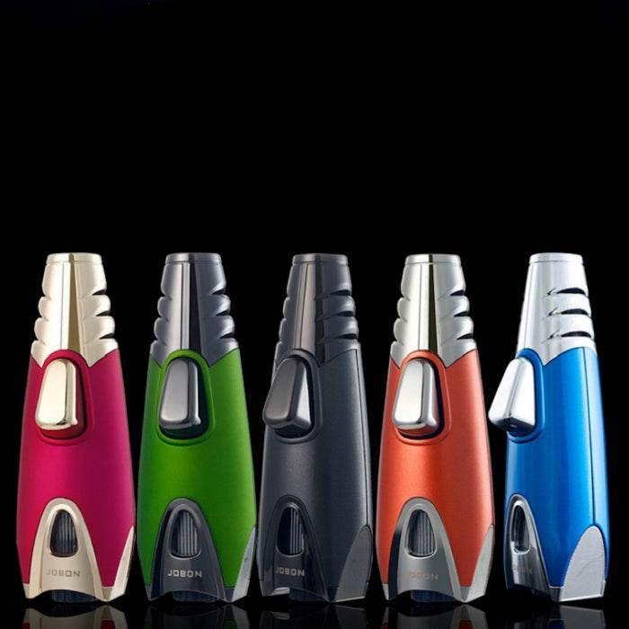 Jobon Rocket Torch Zinc Alloy Jet Flame Lighter - Bong Empire