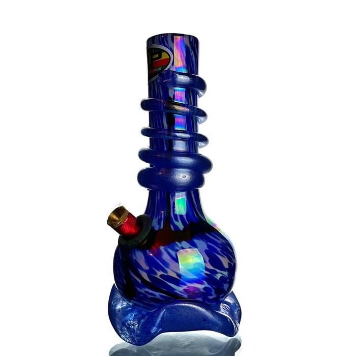 MWP 3G Blue Swirl Glass Bong 21cm - Bong Empire