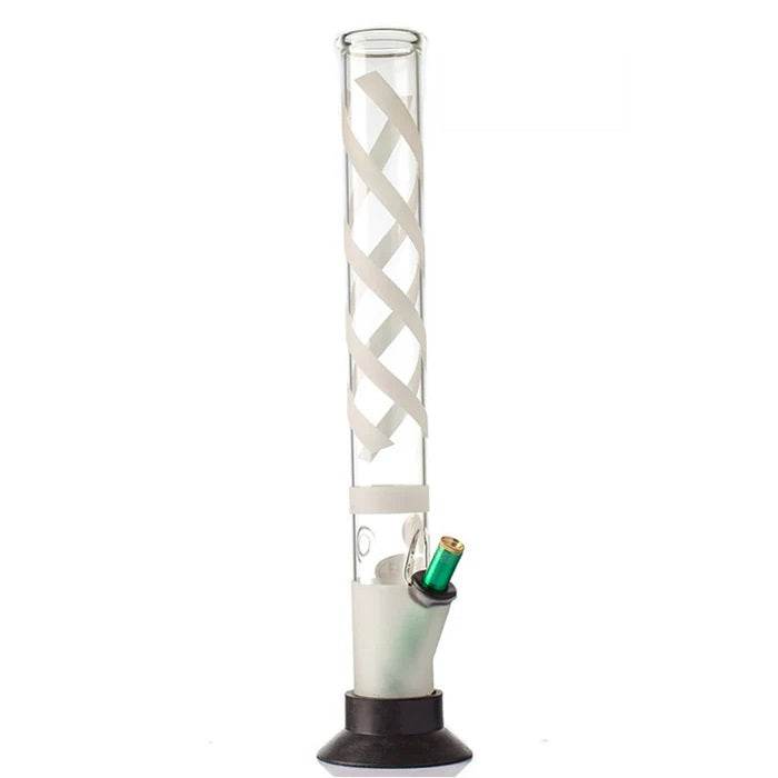 MWP Spiral Didgeridoo Straight Tube Glass Bong 46cm - Bong Empire