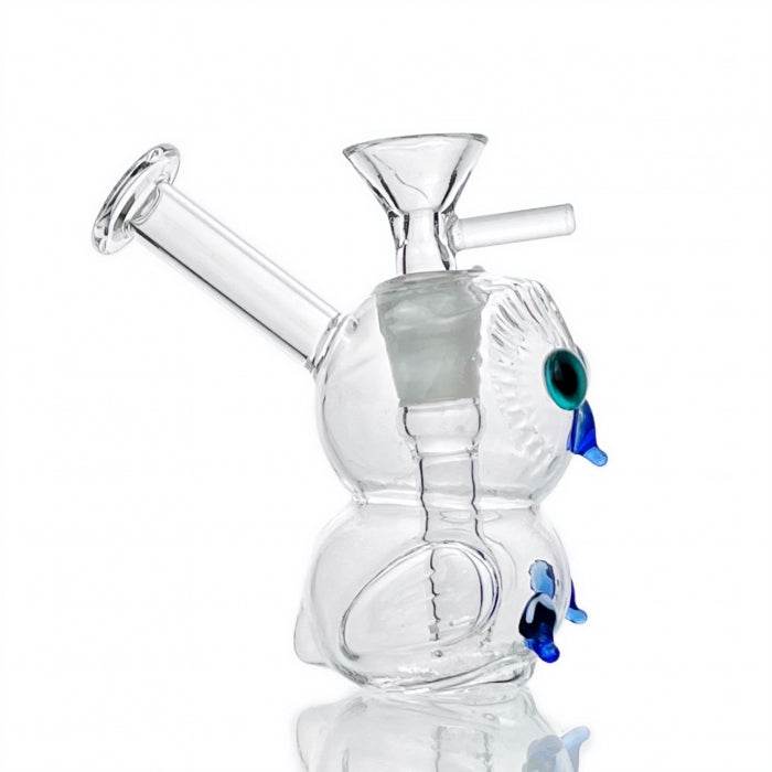 Owl Dual Usage Glass Bubbler Water Pipe 12cm - Bong Empire