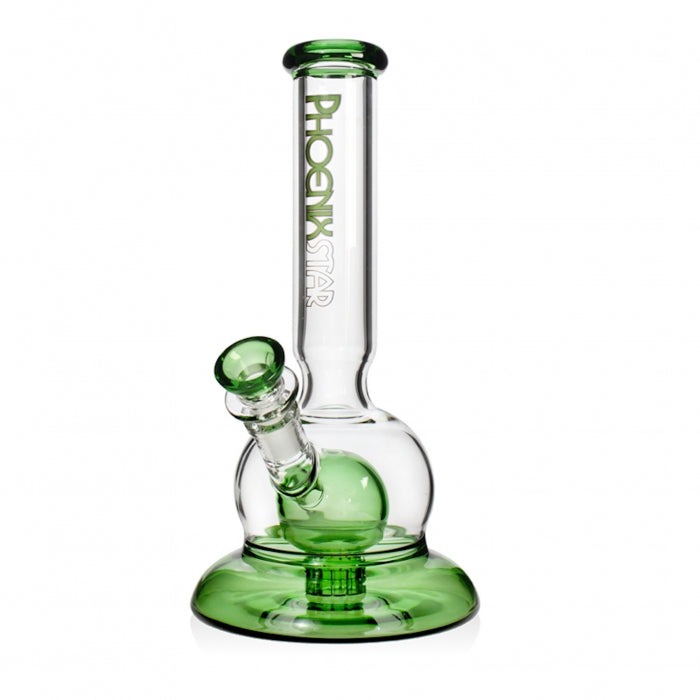 Phoenix Star Full Glass Bubble Bong 26cm Green Marble - Bong Empire