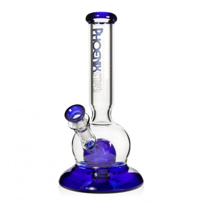 Phoenix Star Full Glass Bubble Bong 26cm Blue - Bong Empire