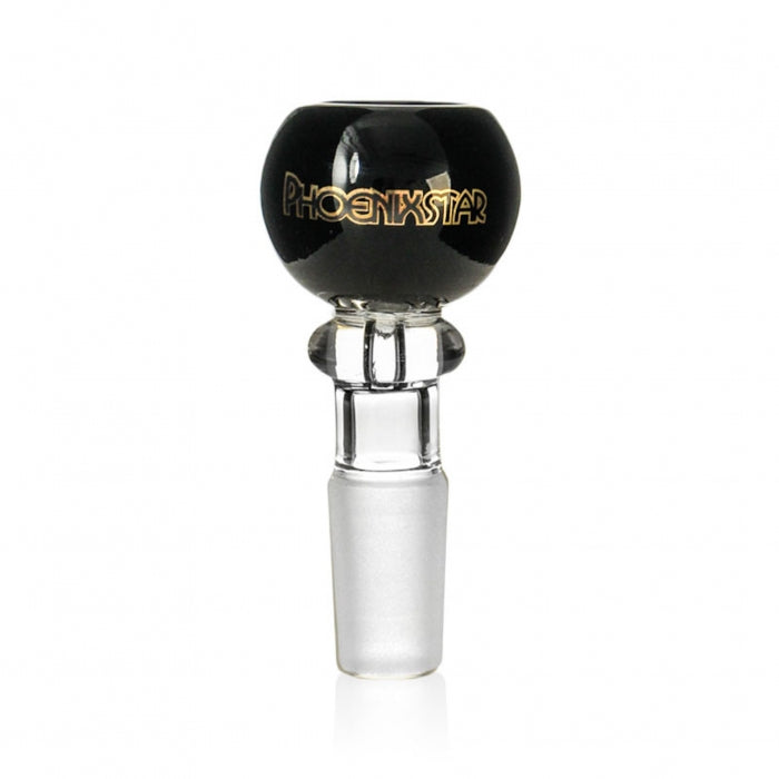 Phoenix Star Bowl Glass Cone 14mm Black - Bong Empire