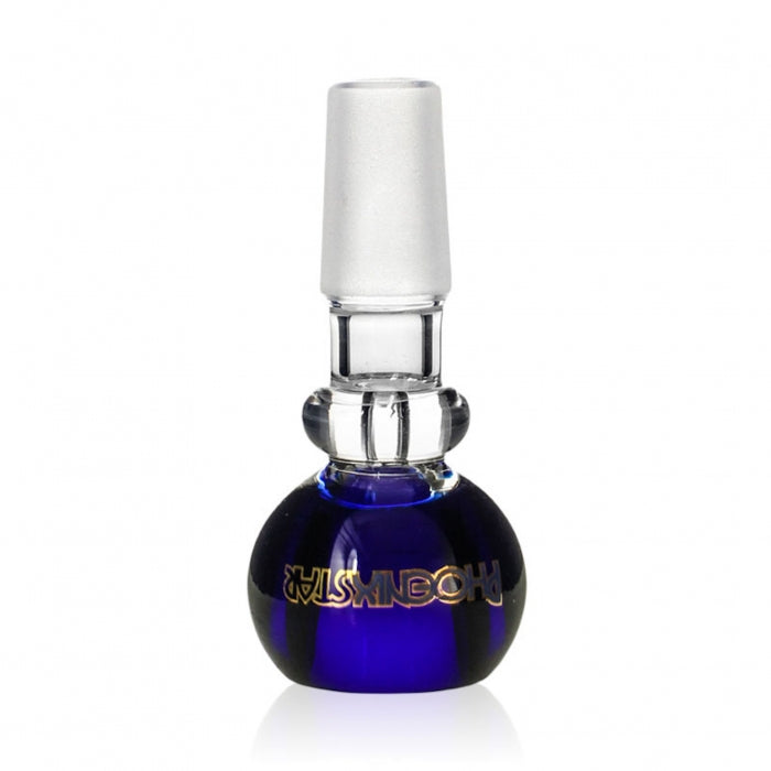 Phoenix Star Bowl Glass Cone 14mm Blue - Bong Empire