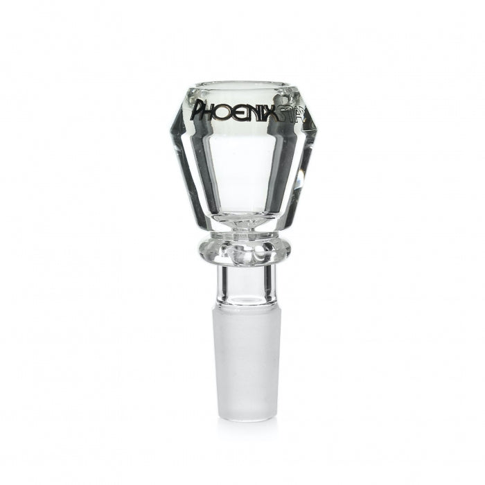 Phoenix Star Diamond Glass Cone 14mm Clear - Bong Empire