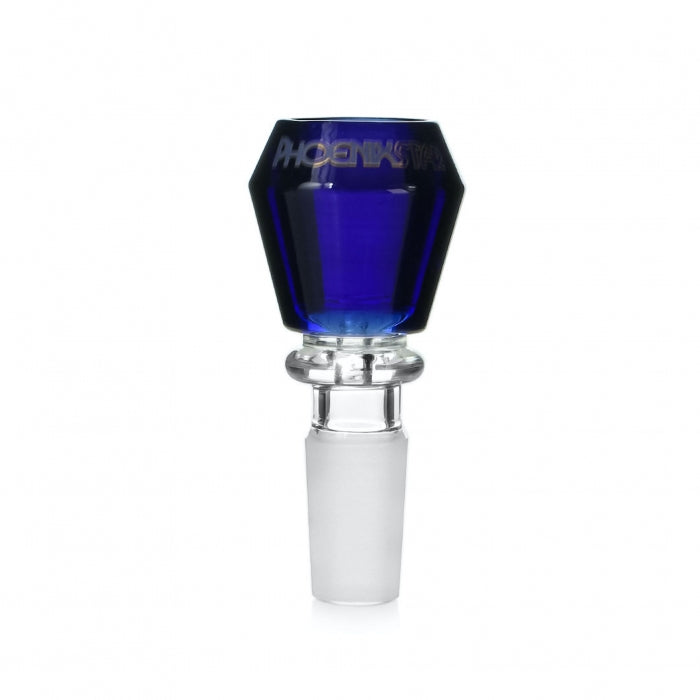 Phoenix Star Diamond Glass Cone 14mm Blue - Bong Empire