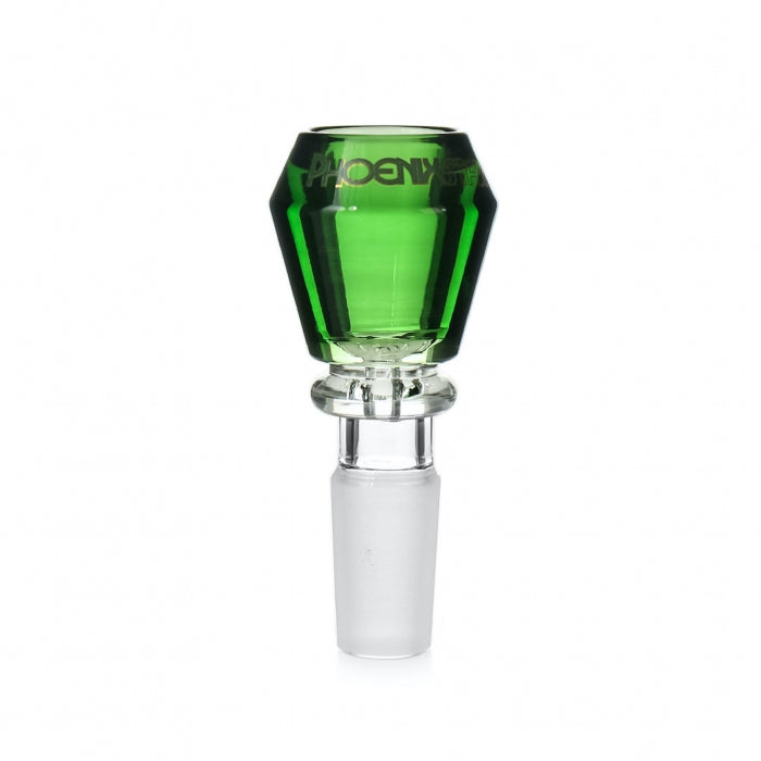 Phoenix Star Diamond Glass Cone 14mm Green - Bong Empire