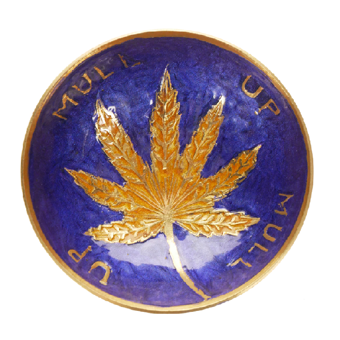 Agung Small Brass Leaf Bowl – 10cm Diameter - Bong Empire