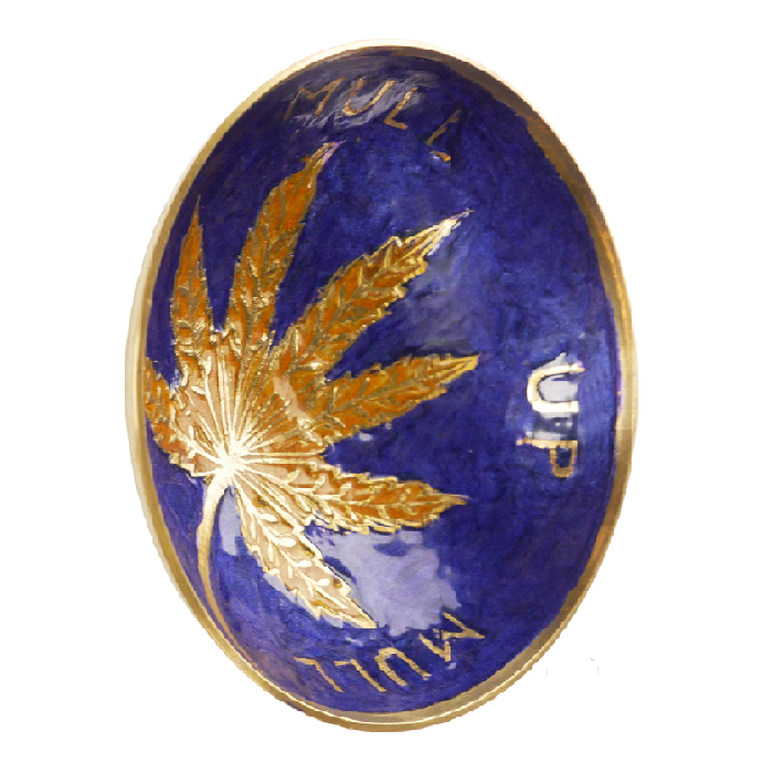 Agung Small Brass Leaf Bowl – 10cm Diameter - Bong Empire