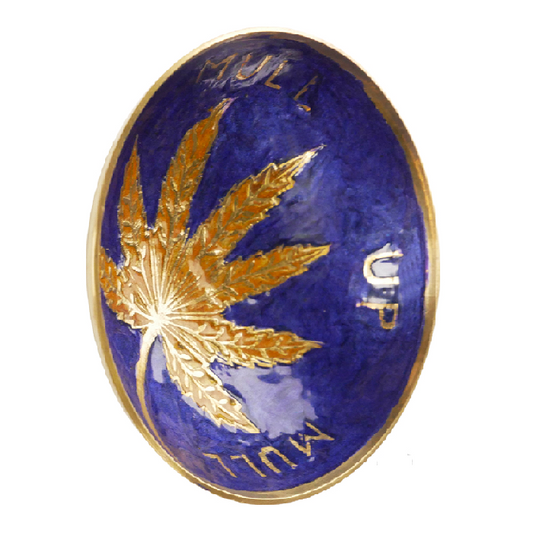 Agung Small Brass Leaf Bowl – 10cm Diameter - Bong Empire