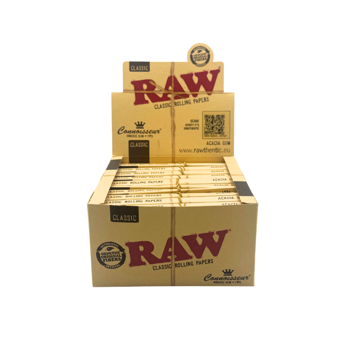 RAW Classic Connoisseur King Size Slim Papers + Tips