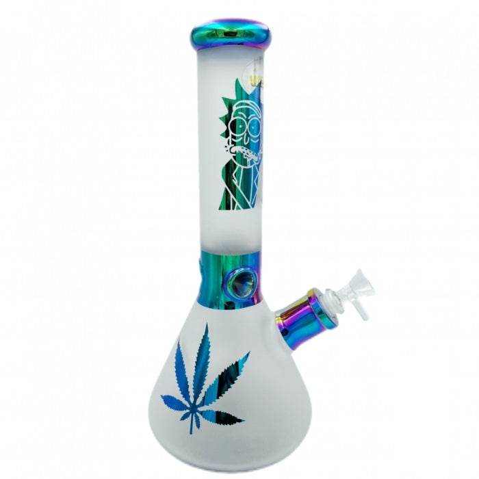 WEGE Rick And Morty Ice Catcher Beaker Glass Bong 32cm - Bong Empire