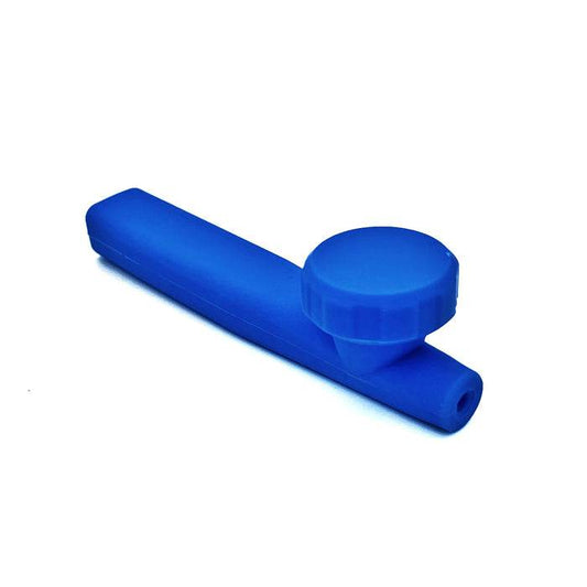 Kazili Silicone Hand Smoking Pipe Blue - Bong Empire
