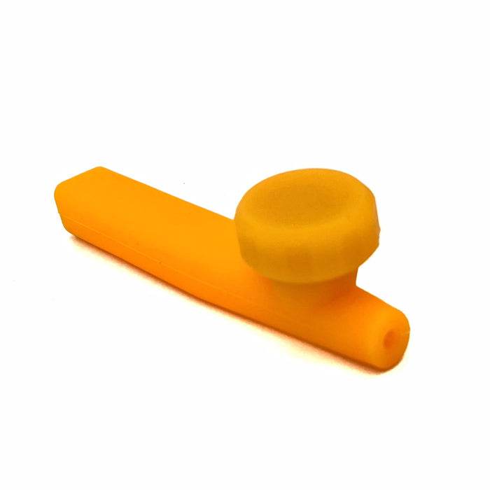 Kazili Silicone Hand Smoking Pipe Orange - Bong Empire