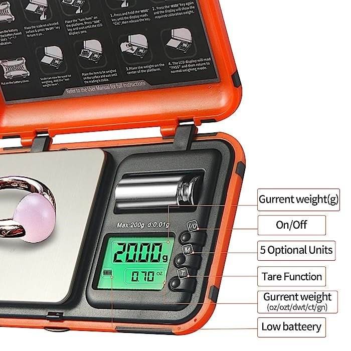 Transformer Dual Units Displayer Tough Digital Scales 0.01g-200g - Bong Empire