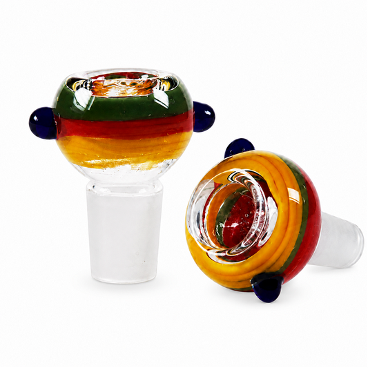 14mm Striped Glass Cone Piece