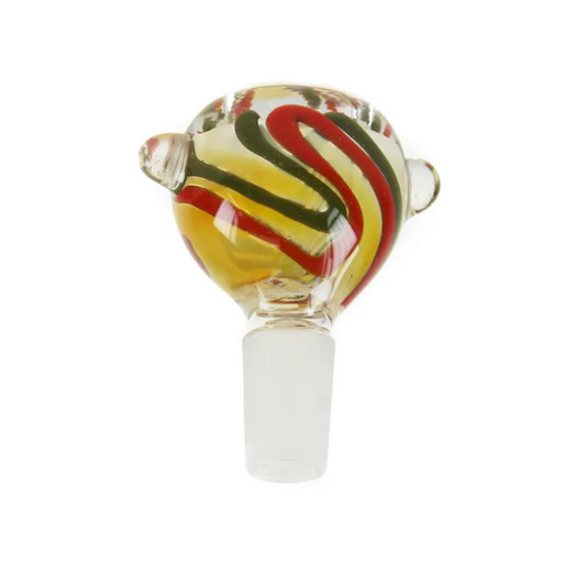 14mm Glass Cone Piece Swirl Design