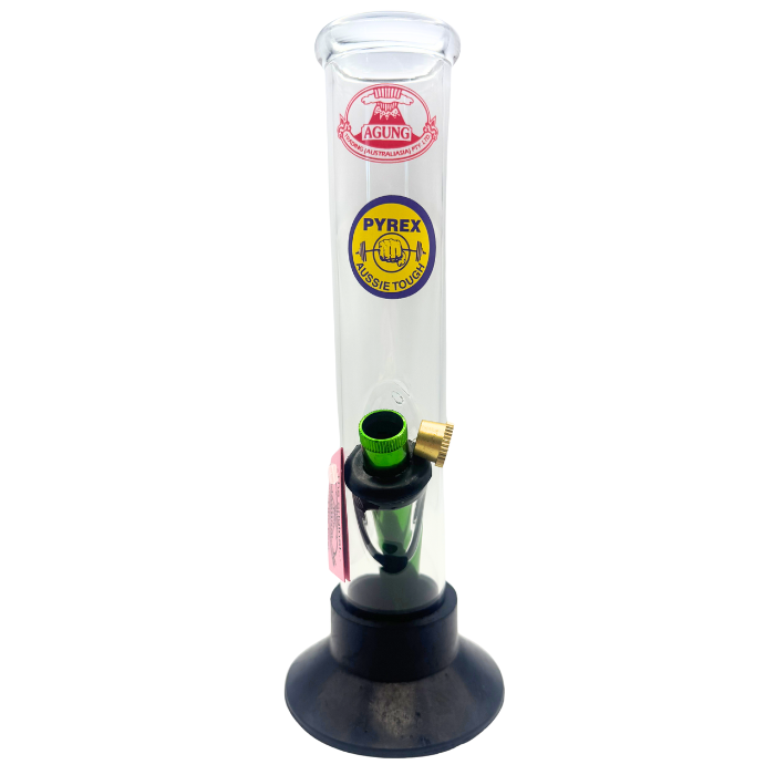 Agung Straight Tube Glass Bong 24cm