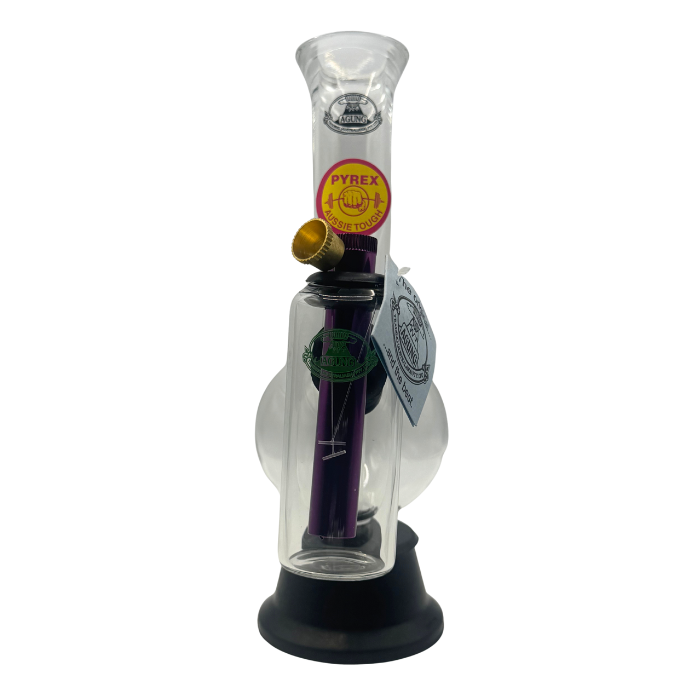 Agung Cheech Double Chamber Glass Bong 24cm