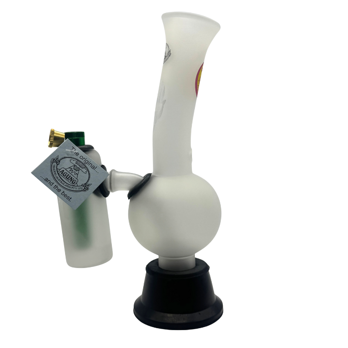 Agung Frosted Double Chamber Glass Bong 24cm