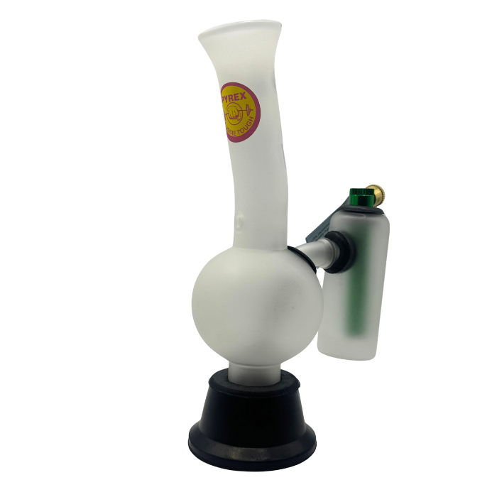 Agung Frosted Double Chamber Glass Bong 24cm