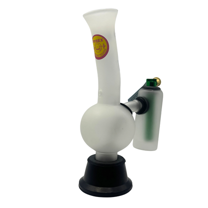 Agung Frosted Double Chamber Glass Bong 24cm