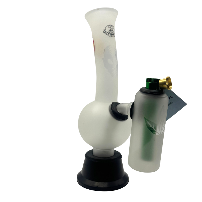 Agung Frosted Double Chamber Glass Bong 24cm