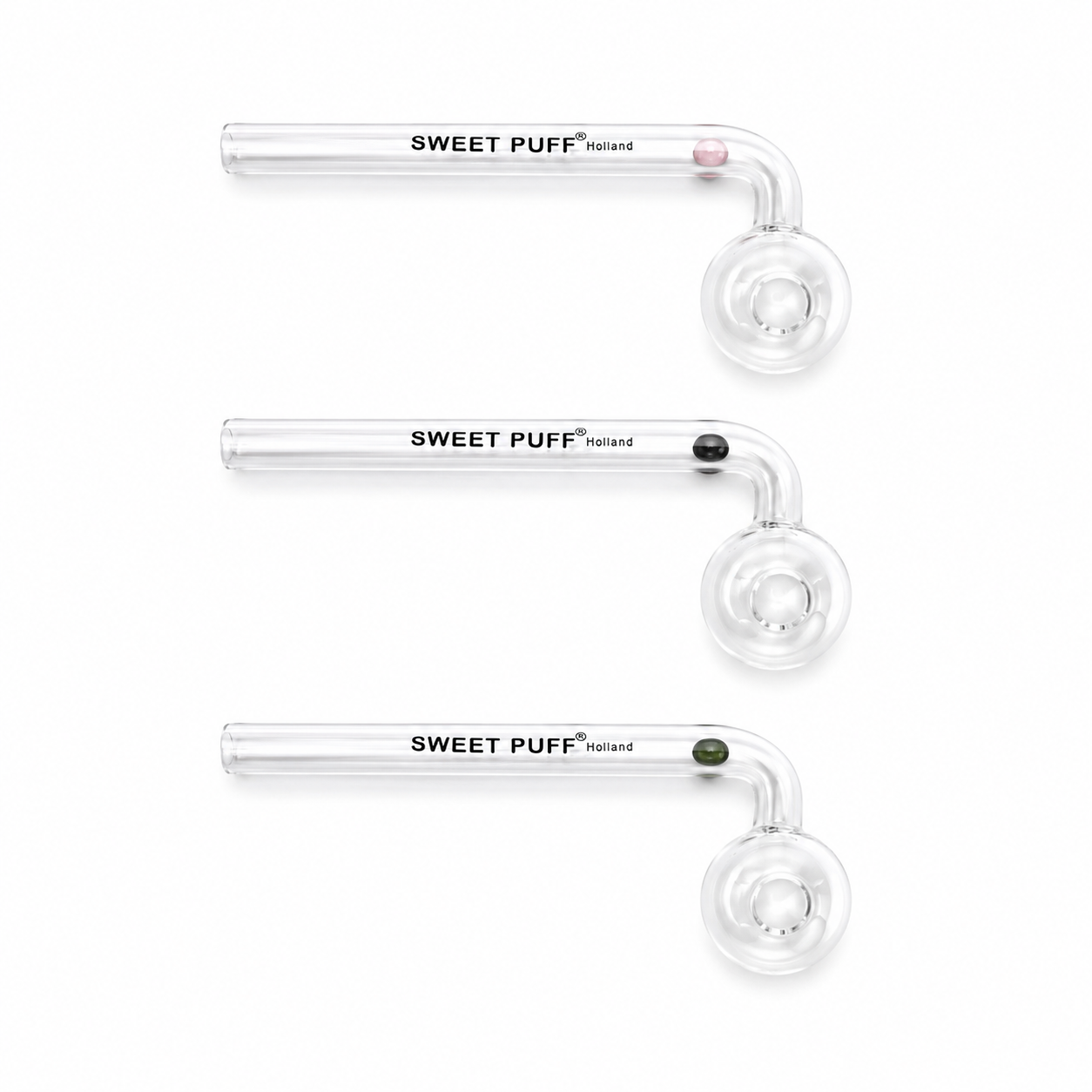 Sweet Puff Glass Pipe 12cm