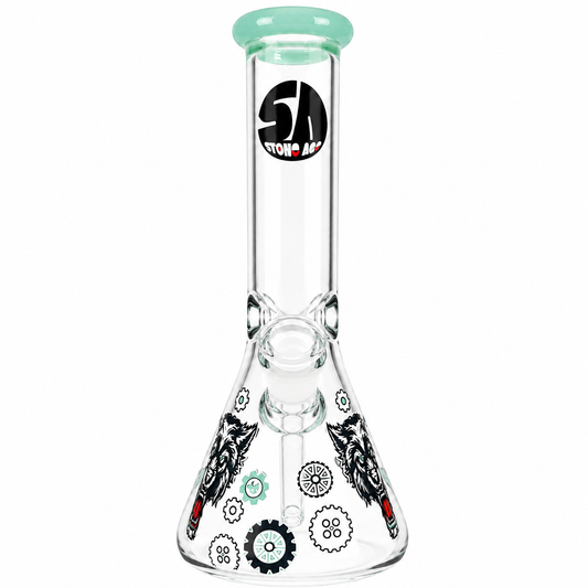 Stone Age Wolf Beaker Bong 25cm