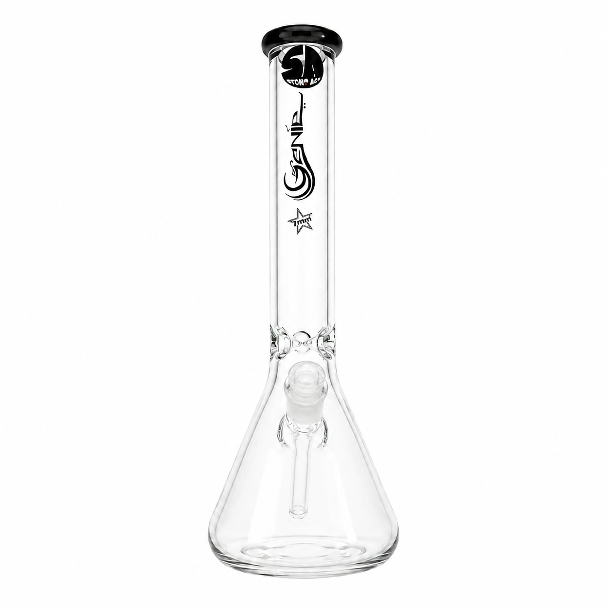 Stone Age Clear Beaker Bong 38cm