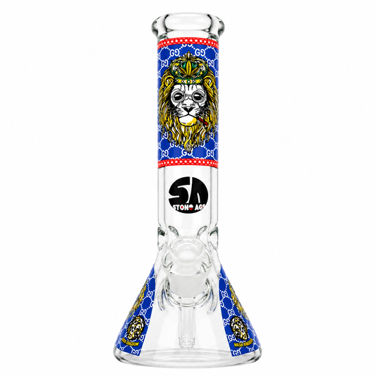 Stone Age Lion Beaker Bong 32cm