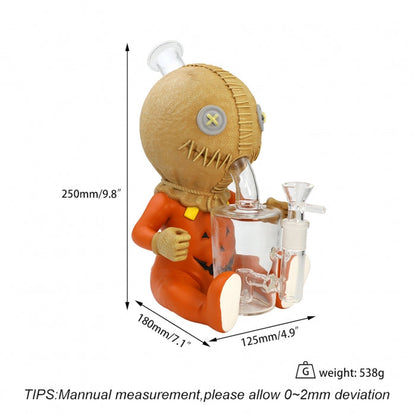 Silicone Pumpkin Ghost Baby Water Pipe 25cm – Halloween Collectible - Bong Empire