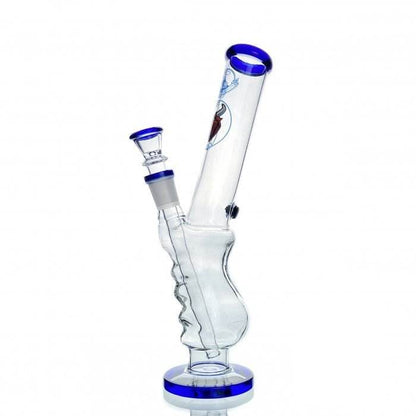 Agung Angry Bull Gripper Glass Bong 29cm Blue - Bong Empire