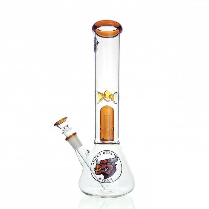 Agung Angry Bull Percolator Beaker Glass Bong 29cm - Bong Empire