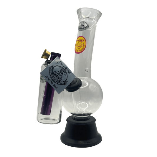 Agung Cheech Double Chamber Glass Bong 24cm - Bong Empire